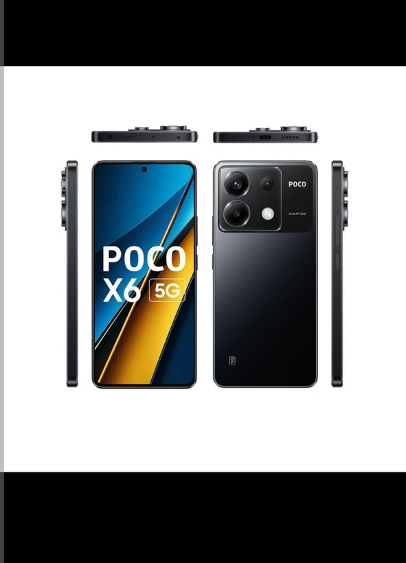 گوشی موبایل شیائومی مدل Poco X6 5G(استوک) دو سیم کارت ظرفیت 256 گیگابایت و رم 12 گیگابایت کارکرده