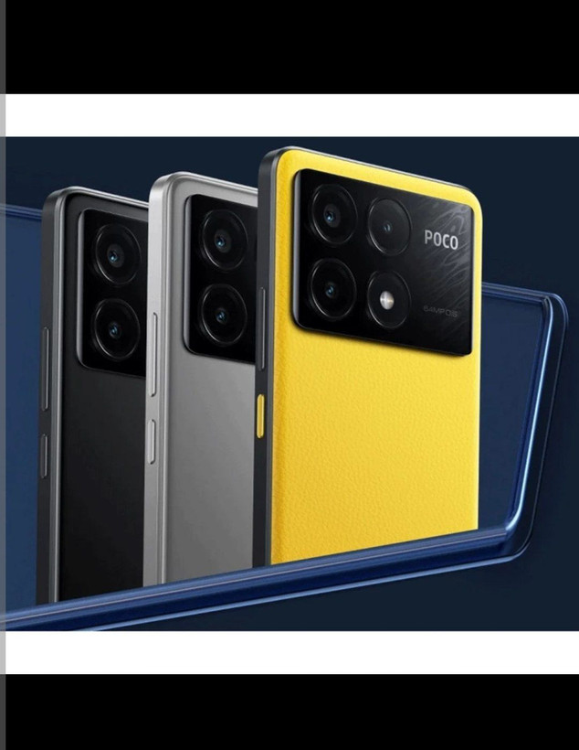 گوشی موبایل شیائومی مدل Poco X6 Pro 5G(استوک)دو سیم کارت ظرغیت 512گیگ و رم 12گیگابایت 1 ماه گارانتی