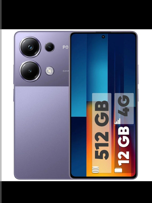گوشی موبایل شیائومی مدل Poco M6 Pro(استوک) دو سیم کارت ظرفیت 512گیگابایت و رم 12گیگابایت 1ماه مهلت تست