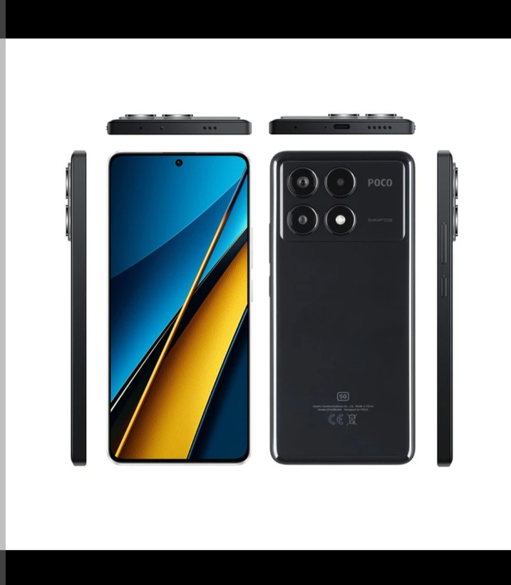 گوشی موبایل شیائومی مدل Poco x6 pro 5G(استوک) ظرفیت 256گیگابایت و رم 8گیگابایت 1ماه مهلت تست